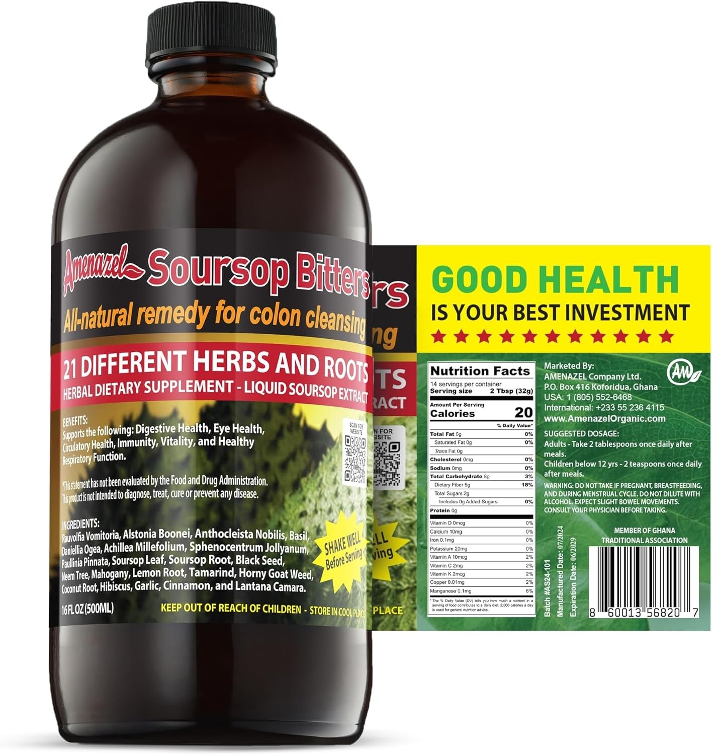Soursop Bitters - Wellness & Colon Cleanse
